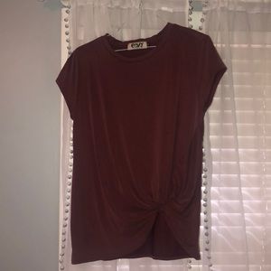 Dressy Casual Maroon Tee